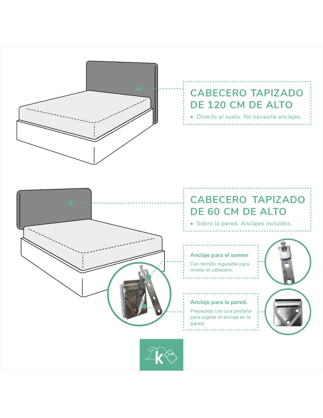 idioma regimiento Adoración Cabecero de cama Diana | Tapizado Tejido Nido | Antimanchas